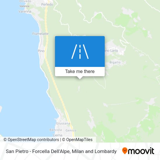 San Pietro - Forcella Dell'Alpe map