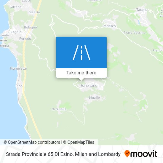 Strada Provinciale 65 Di Esino map