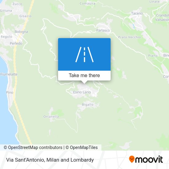 Via Sant'Antonio map