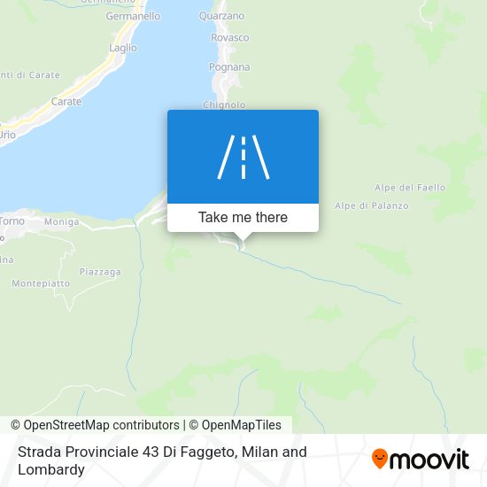 Strada Provinciale 43 Di Faggeto map