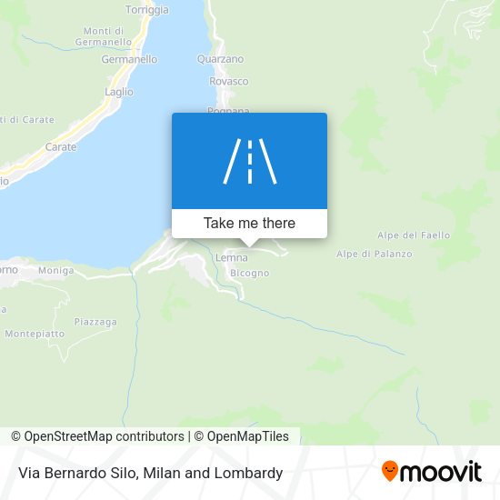 Via Bernardo Silo map