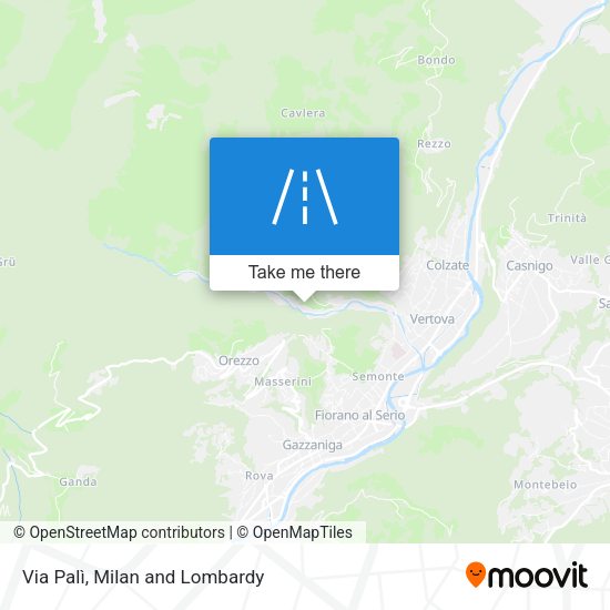 Via Palì map