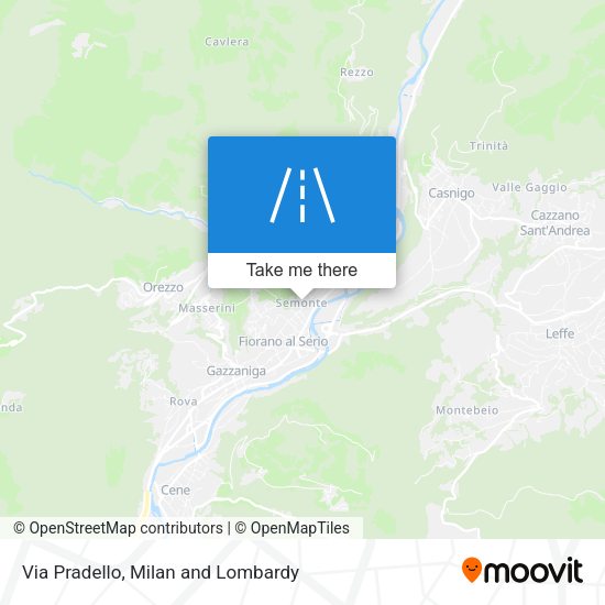 Via Pradello map