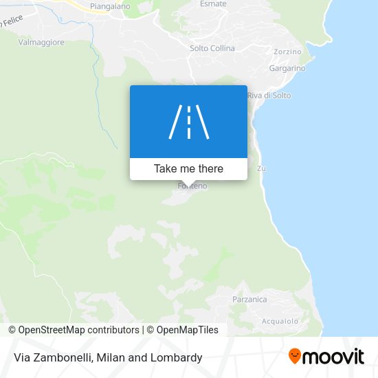 Via Zambonelli map
