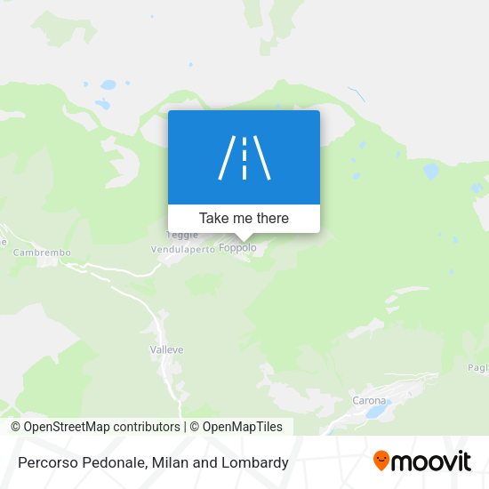 Percorso Pedonale map