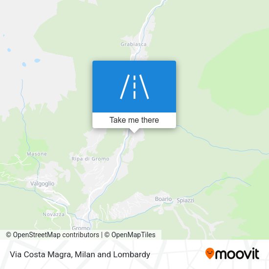 Via Costa Magra map