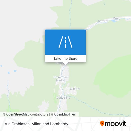 Via Grabiasca map