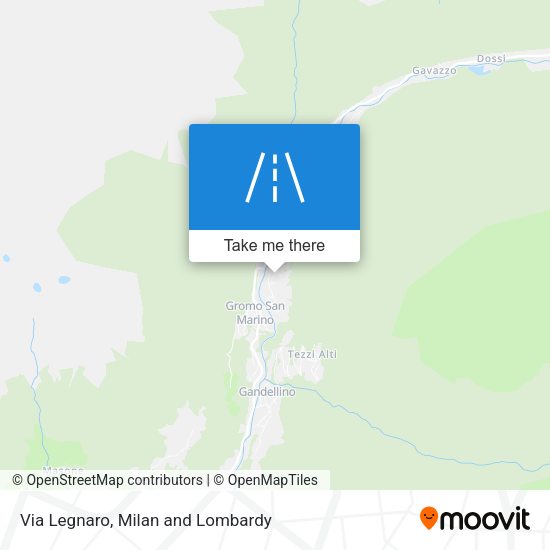 Via Legnaro map