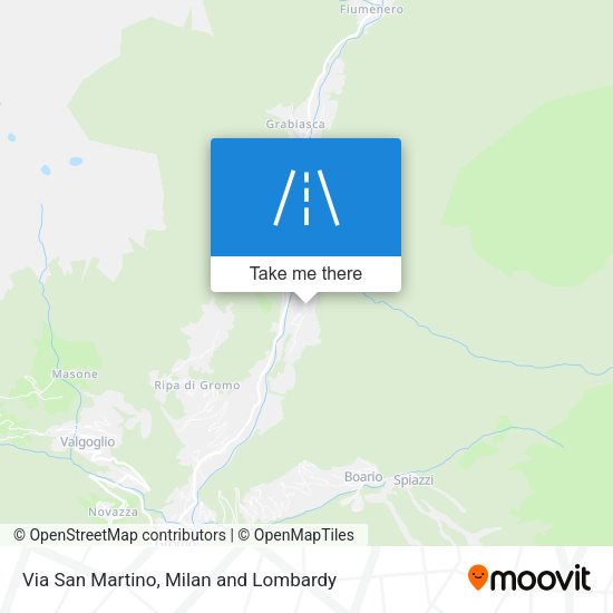 Via San Martino map