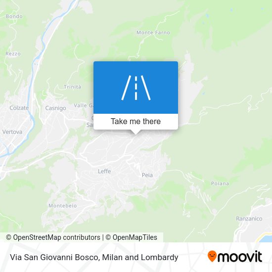 Via San Giovanni Bosco map