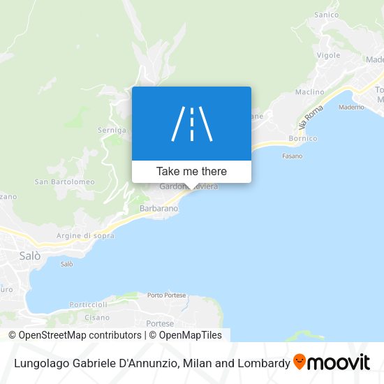 Lungolago Gabriele D'Annunzio map