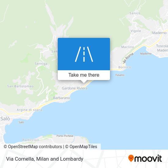Via Cornella map