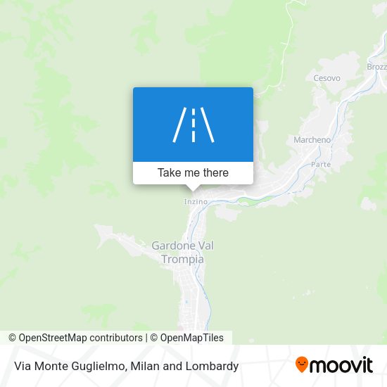 Via Monte Guglielmo map