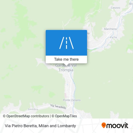 Via Pietro Beretta map
