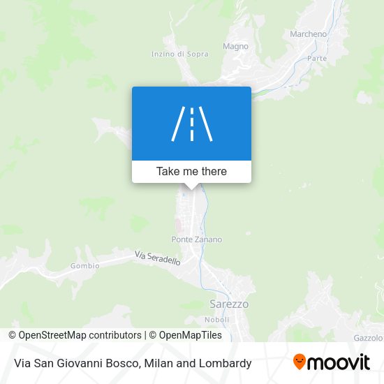 Via San Giovanni Bosco map