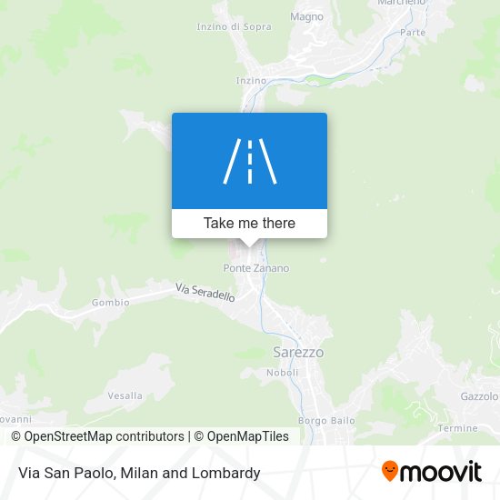 Via San Paolo map