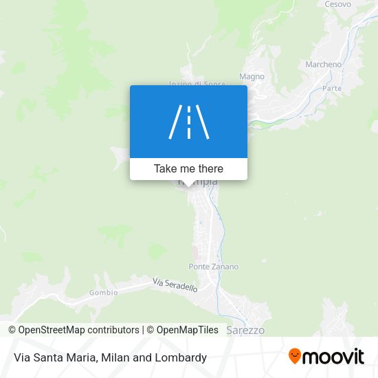 Via Santa Maria map
