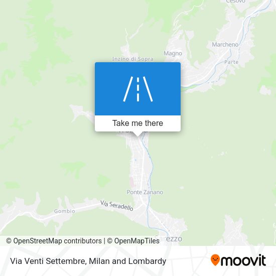 Via Venti Settembre map