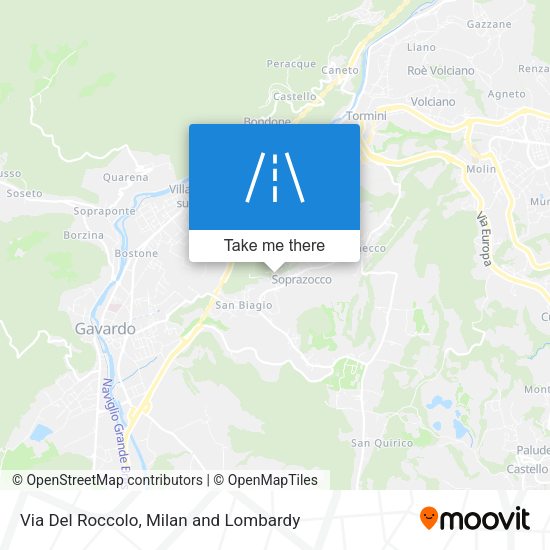 Via Del Roccolo map