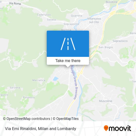 Via Emi Rinaldini map