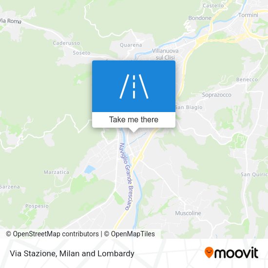 Via Stazione map
