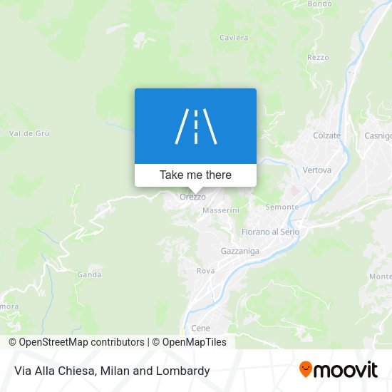Via Alla Chiesa map