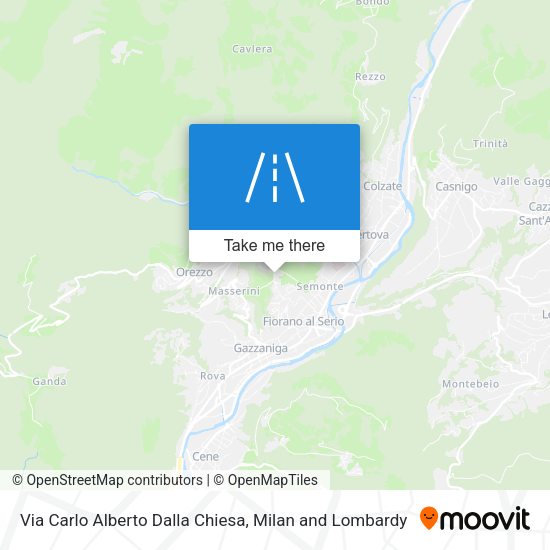 Via Carlo Alberto Dalla Chiesa map