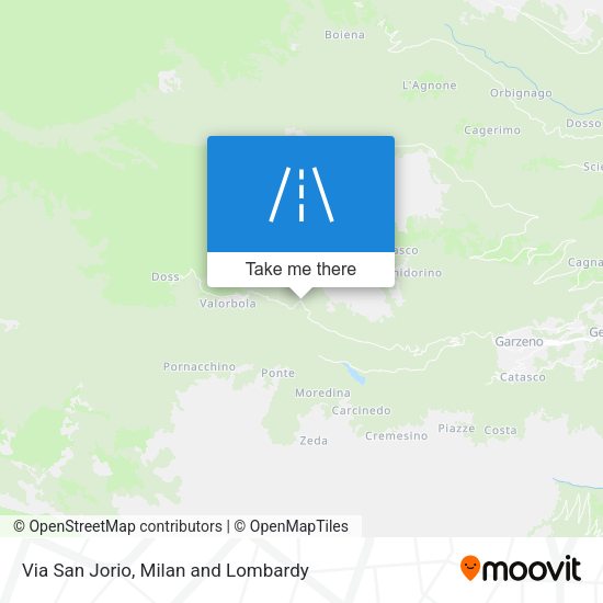 Via San Jorio map