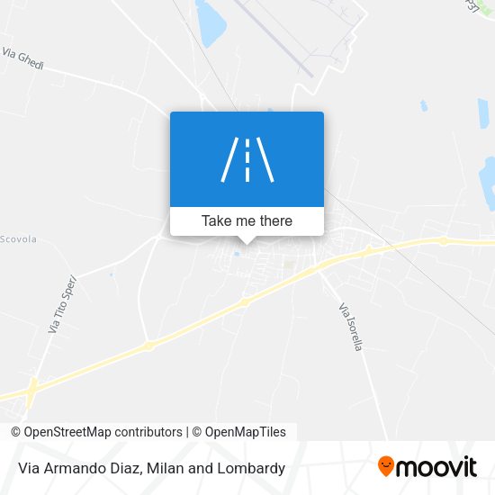 Via Armando Diaz map