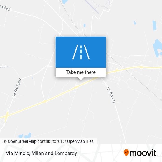 Via Mincio map