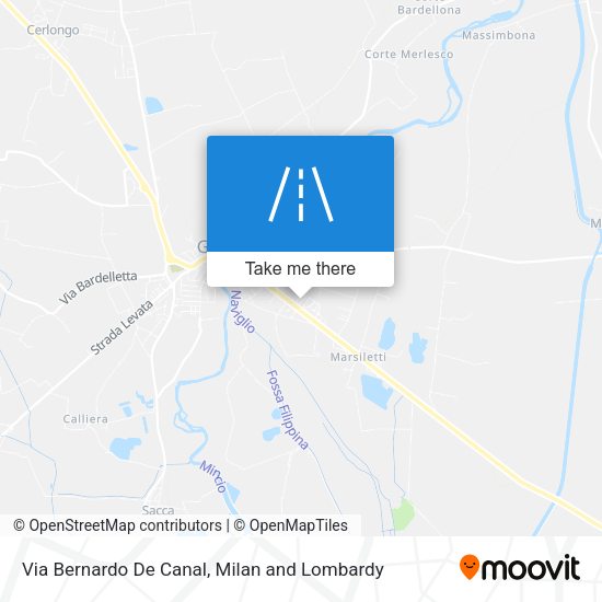 Via Bernardo De Canal map