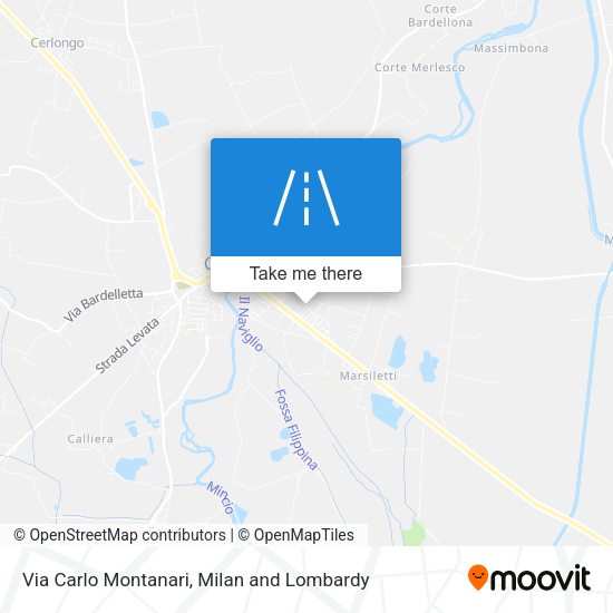 Via Carlo Montanari map