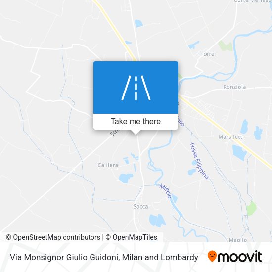 Via Monsignor Giulio Guidoni map