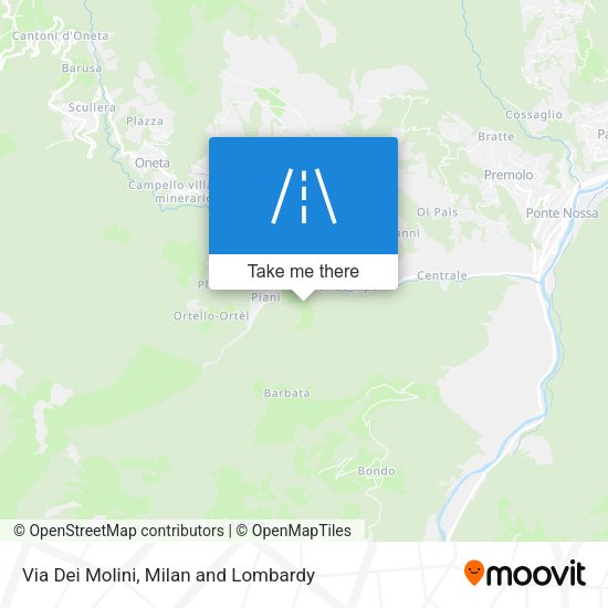 Via Dei Molini map
