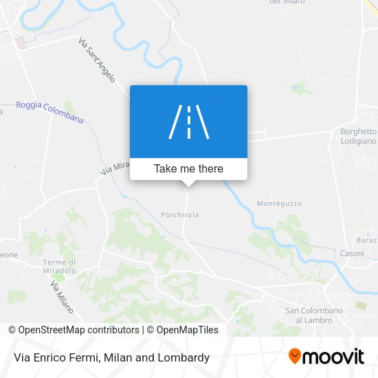 Via Enrico Fermi map