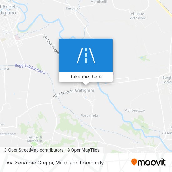 Via Senatore Greppi map
