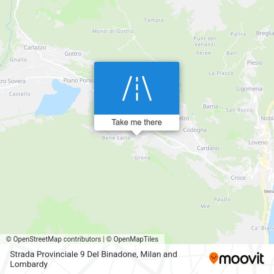 Strada Provinciale 9 Del Binadone map