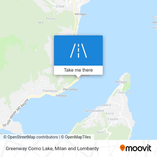 Greenway Como Lake map
