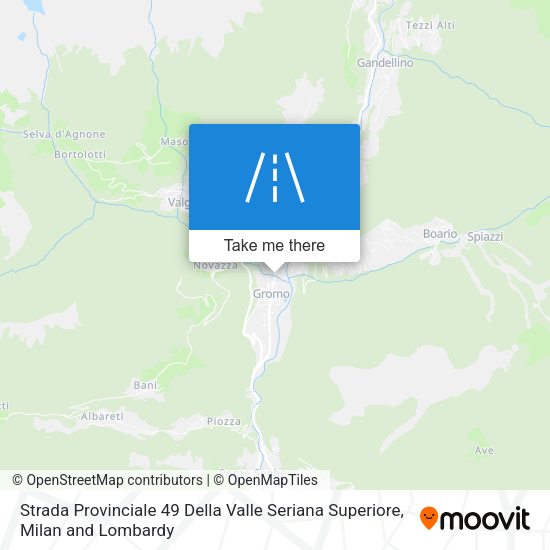 Strada Provinciale 49 Della Valle Seriana Superiore map