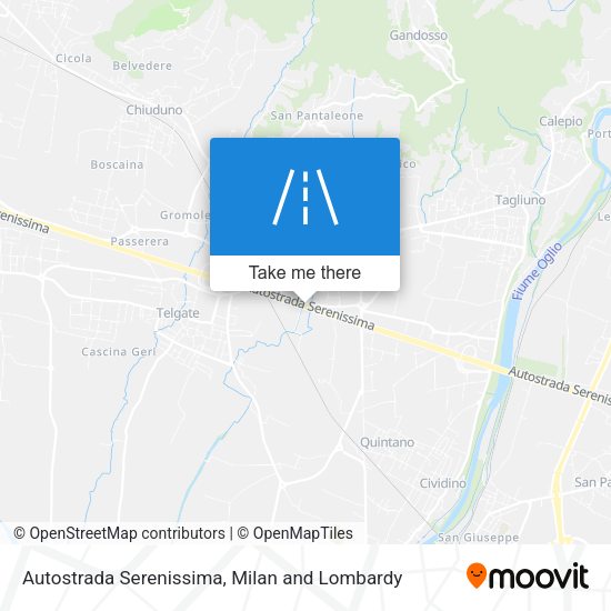 Autostrada Serenissima map