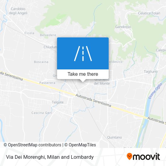 Via Dei Morenghi map