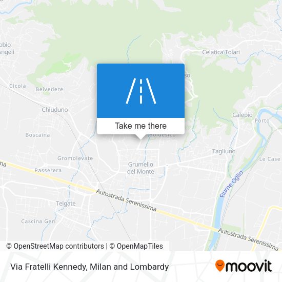 Via Fratelli Kennedy map