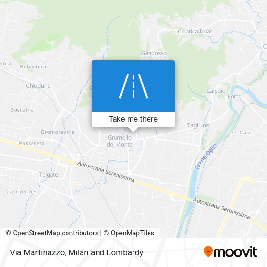Via Martinazzo map