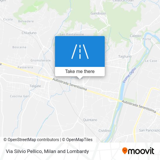 Via Silvio Pellico map