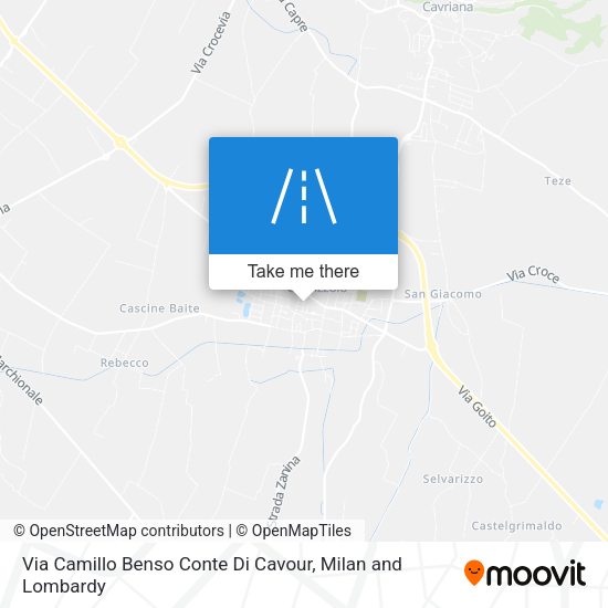 Via Camillo Benso Conte Di Cavour map
