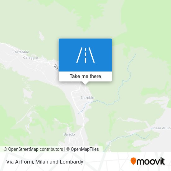 Via Ai Forni map