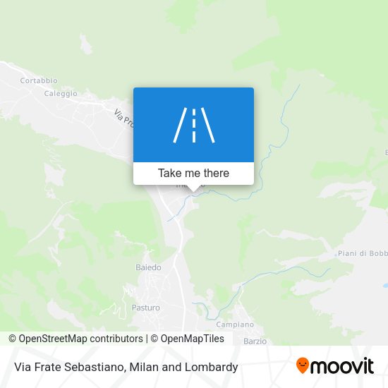 Via Frate Sebastiano map