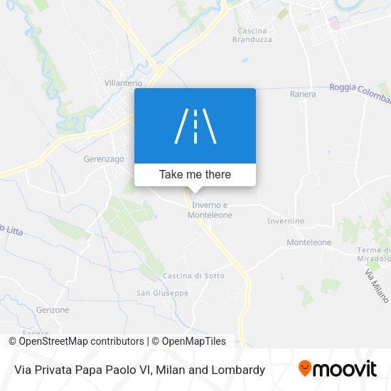 Via Privata Papa Paolo VI map