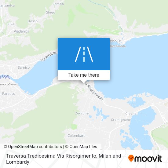 Traversa Tredicesima Via Risorgimento map