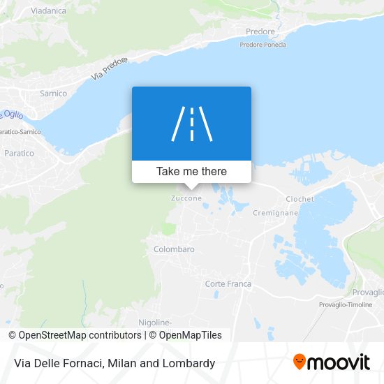 Via Delle Fornaci map